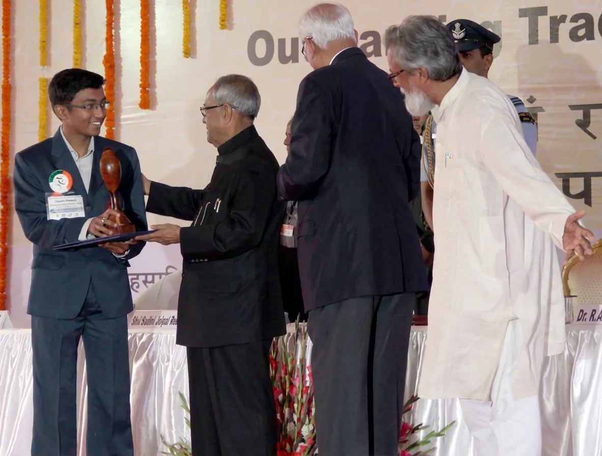 With President Pranab Mukherjee