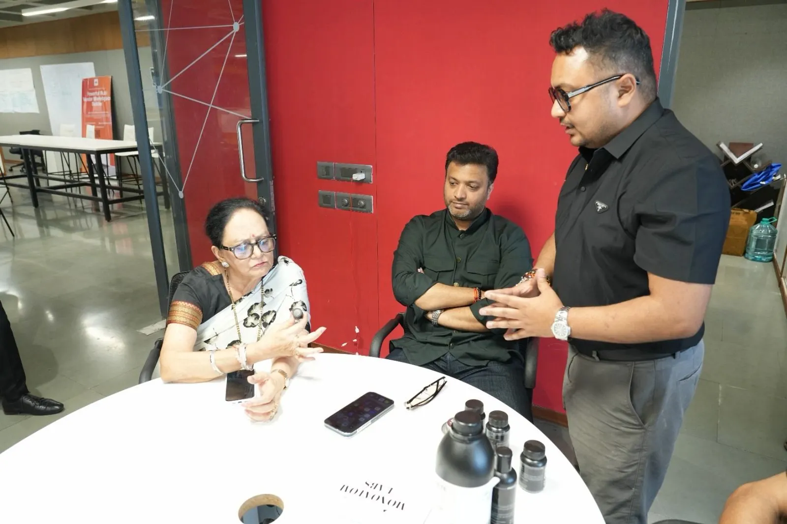 With H.E. Mrs. Sheilabai Bappoo, G.O.S.K.
