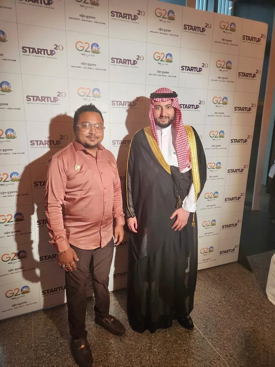 With Prince Fahad bin Mansour Al-Saud