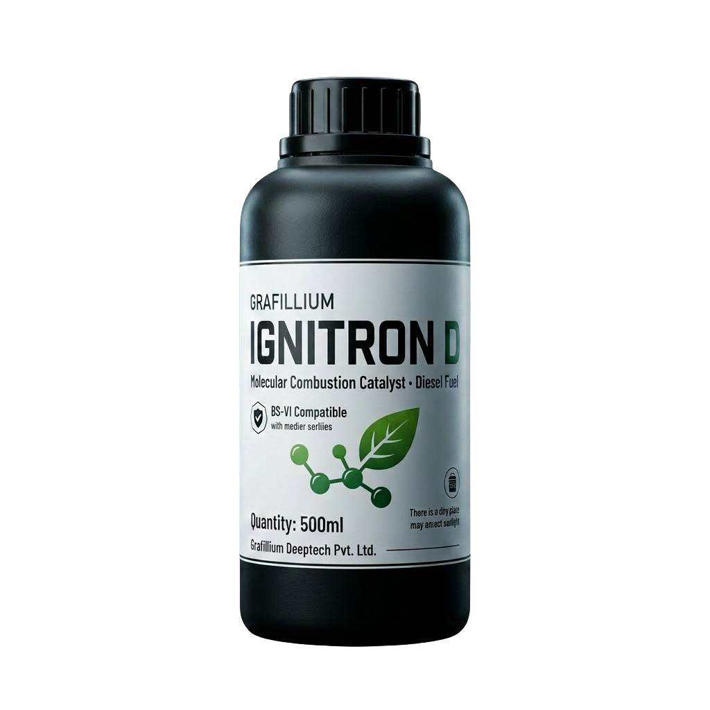 Ignitron D — Graphene-enhanced diesel combustion optimization technology for industrial fleets, logistics systems, and heavy-duty engines.
